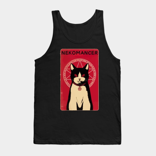 Spooky Nekomancer demon cat Tank Top by TomFrontierArt